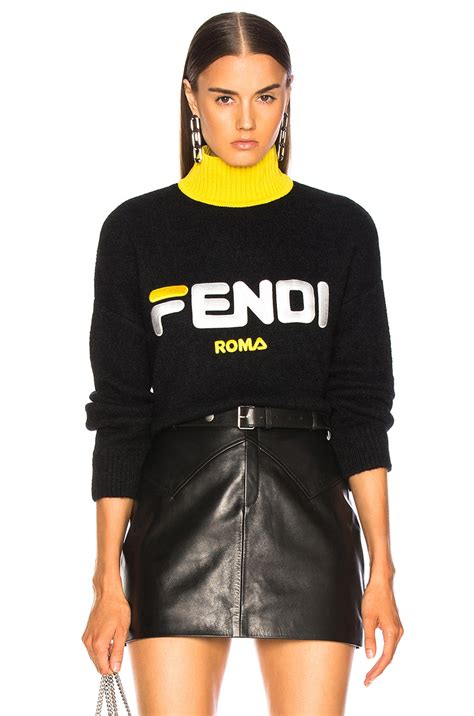 fendi womens sweatshirt|fendi oversized sweater.